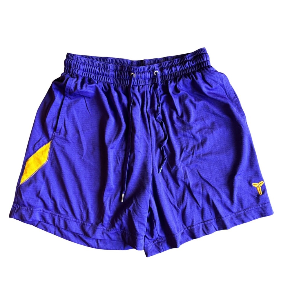 Nike Kobe Dri-Fit 6" Basketball Shorts Purple Gold Yellow Size S HJ8103-547 Men